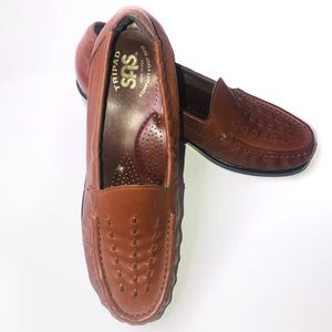SAS Brown Tripad Comfort Shoes Slip Ons Size 7.5